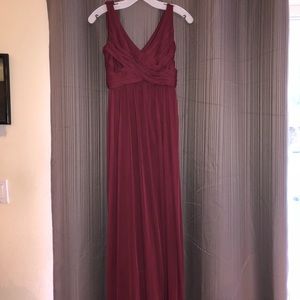 Maroon prom or bridesmaid dress